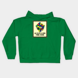 RUBIKS CUBE FOR THE PUZZLED PUZZLER Kids Hoodie